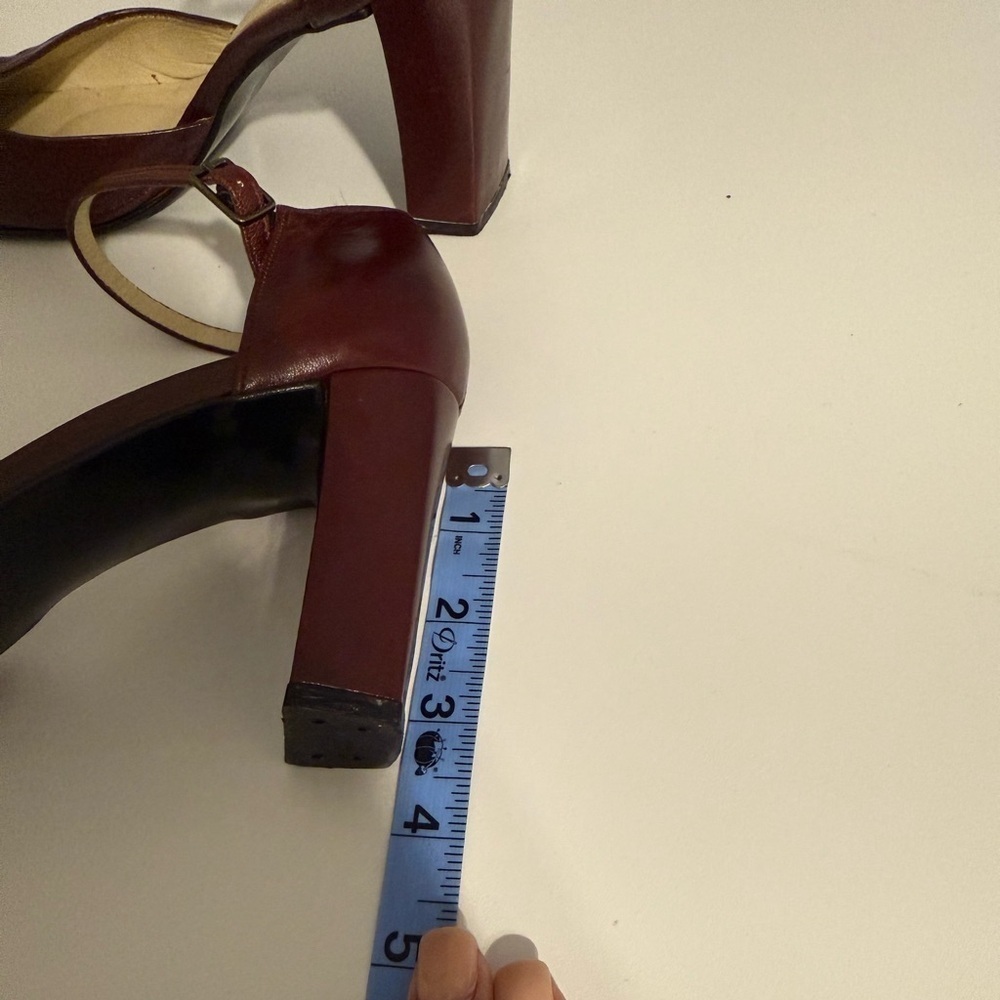 Pedro Garcia Burgundy Women's Heels - Picture 8 of 8